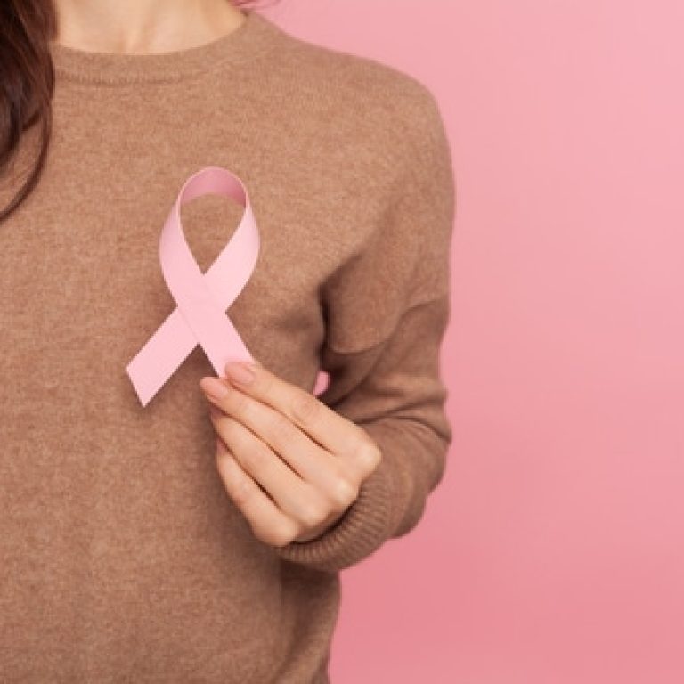 Female health check awareness.